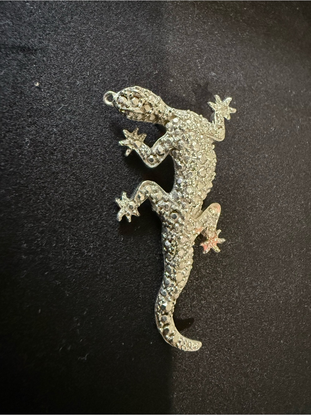 Silver Crystal Gecko Reptile Ornament - Pets Reptile